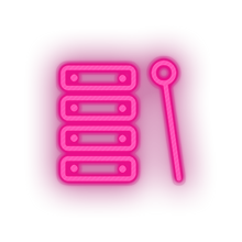 Charger l'image dans la galerie, pink toys family children xylophone music child educative kid baby educational led neon factory