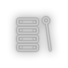 Charger l'image dans la galerie, white toys family children xylophone music child educative kid baby educational led neon factory