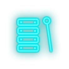 Charger l'image dans la galerie, ice_blue toys family children xylophone music child educative kid baby educational led neon factory