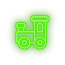 Charger l'image dans la galerie, green toys family train children baby play child kid choo toy led neon factory