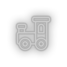 Charger l'image dans la galerie, white toys family train children baby play child kid choo toy led neon factory