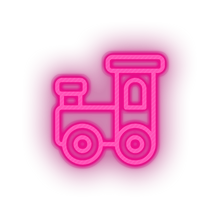 Charger l'image dans la galerie, pink toys family train children baby play child kid choo toy led neon factory