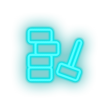 Charger l'image dans la galerie, ice_blue toys hammer mallet building blocks children family play child kid baby toy led neon factory