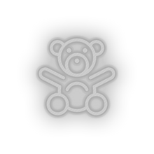 Charger l'image dans la galerie, white toys stuffed family children baby toy child teddy kid bear play led neon factory