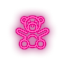 Charger l'image dans la galerie, pink toys stuffed family children baby toy child teddy kid bear play led neon factory