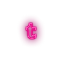 Charger l'image dans la galerie, pink tumblr social network brand logo led neon factory