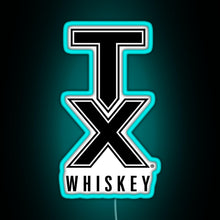 Charger l'image dans la galerie, tx whiskey RGB neon sign lightblue