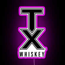 Charger l'image dans la galerie, tx whiskey RGB neon sign  pink