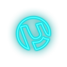 Charger l'image dans la galerie, ice_blue utorrent social network brand logo led neon factory