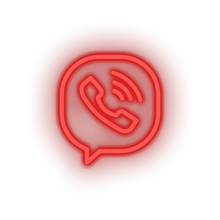 Charger l'image dans la galerie, red viber social network brand logo led neon factory