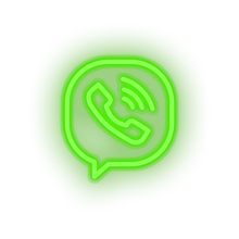 Charger l'image dans la galerie, green viber social network brand logo led neon factory