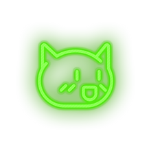 Charger l'image dans la galerie, green video game cat led neon factory