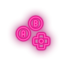 Charger l'image dans la galerie, pink video game control directions led neon factory