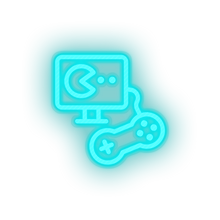 Charger l'image dans la galerie, ice_blue video game controller monitor led neon factory