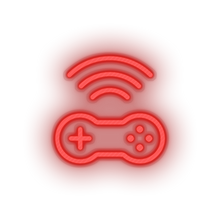 Charger l'image dans la galerie, red video game controller wifi led neon factory