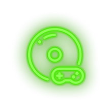 Charger l'image dans la galerie, green video game disk controller led neon factory