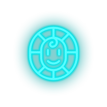 Charger l'image dans la galerie, ice_blue video game flower 3 led neon factory