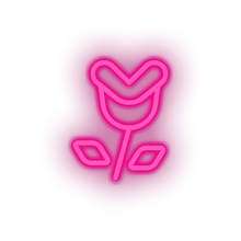 Charger l'image dans la galerie, pink video game flower enemy led neon factory