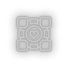 Charger l'image dans la galerie, video game logo companion cube Neon led factory