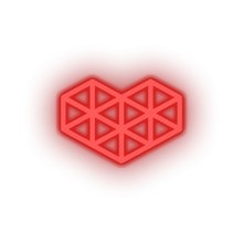 Charger l'image dans la galerie, red video game logo heart led neon factory