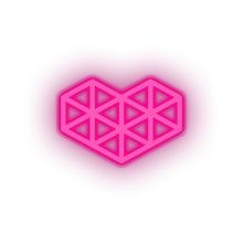 Charger l'image dans la galerie, pink video game logo heart led neon factory