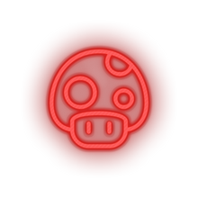 Charger l'image dans la galerie, red video game mario mushroom 1 led neon factory