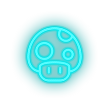 Charger l'image dans la galerie, ice_blue video game mario mushroom 1 led neon factory