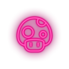 Charger l'image dans la galerie, pink video game mario mushroom 1 led neon factory
