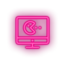 Charger l'image dans la galerie, pink video game monitor led neon factory