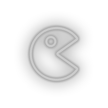 Charger l'image dans la galerie, white video game pacman led neon factory