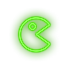 Charger l'image dans la galerie, green video game pacman led neon factory