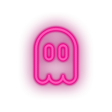 Charger l'image dans la galerie, pink video game pacman enemy led neon factory