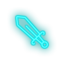 Charger l'image dans la galerie, ice_blue video game sword led neon factory