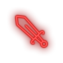 Charger l'image dans la galerie, red video game sword led neon factory