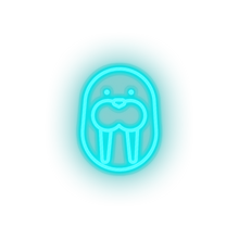 Charger l'image dans la galerie, ice_blue walrus led neon factory