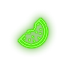 Charger l'image dans la galerie, green water_melon led beach fruit fruit slice holiday summer vacation watermelon neon factory