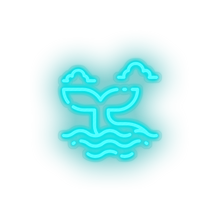 Charger l'image dans la galerie, ice_blue whale led animal beach holiday summer tail vacation whale neon factory