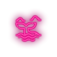Charger l'image dans la galerie, pink whale led animal beach holiday summer tail vacation whale neon factory