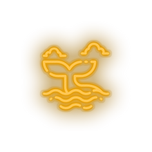 Charger l'image dans la galerie, warm_white whale led animal beach holiday summer tail vacation whale neon factory