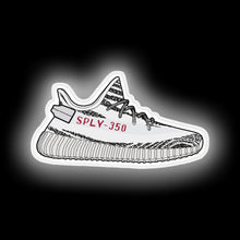 Charger l'image dans la galerie, Yeezy 350 Boost Zebra Minimalist Illustration Neon Sign