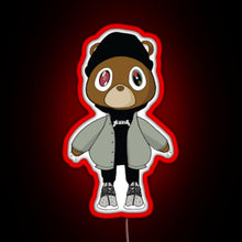 Charger l'image dans la galerie, yeezy bear RGB neon sign red