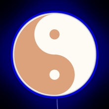 Charger l'image dans la galerie, Yin Yang Minimalist boho design RGB neon sign blue