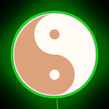 Charger l'image dans la galerie, Yin Yang Minimalist boho design RGB neon sign green