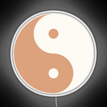Charger l'image dans la galerie, Yin Yang Minimalist boho design RGB neon sign white