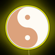 Charger l'image dans la galerie, Yin Yang Minimalist boho design RGB neon sign yellow