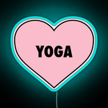 Charger l'image dans la galerie, Yoga Love RGB neon sign lightblue