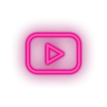 Charger l'image dans la galerie, pink youtube social network brand logo led neon factory