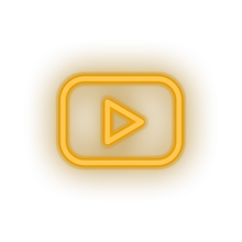 Charger l'image dans la galerie, warm_white youtube social network brand logo led neon factory