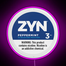 Charger l'image dans la galerie, Zyn Peppermint 3mg RGB neon sign  pink