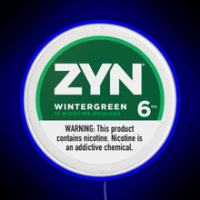 Charger l'image dans la galerie, Zyn Wintergreen 6mg RGB neon sign blue